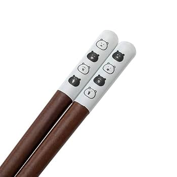 Amazon.co.jp: ナガノのくま お箸 ツートンカラー (自分ツッコミ